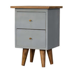 Sky Blue Hand Painted Bedside Table