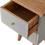 Sky Blue Hand Painted Bedside Table