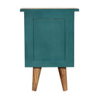 Teal Hand Painted Bedside