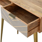 Cement Brass Cable Writing Desk