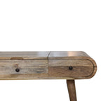 Oak-Tone Round Dressing Table