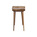 Oak-Tone Round Dressing Table