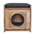 Round Cut-Out Pet Bed with Seat Pad