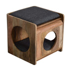 Round Cut-Out Pet Bed with Seat Pad