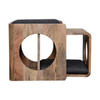 Round Cut-Out Pet Bed with Seat Pad