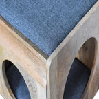 Round Cut-Out Pet Bed with Seat Pad