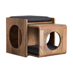 Round Cut-Out Pet Bed with Seat Pad