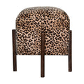 Leopard Footstool
