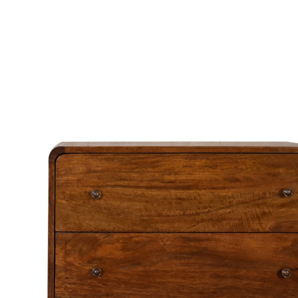 U-Curved Chestnut Chest