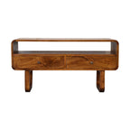 U-Shape Curve Chestnut Media Unit
