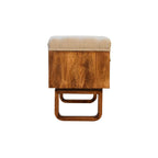 U-Shaped Chestnut Pineapple Bench