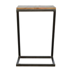 Side Table with Iron Base