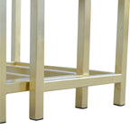Chunky Gold Stool Set of 3