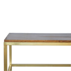 Rectangle Gold Coffee Table