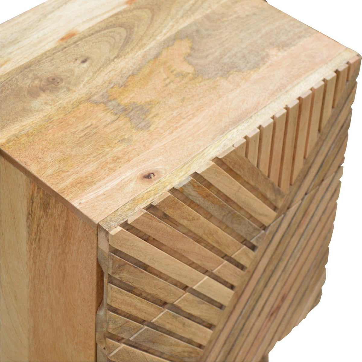 Lille 2 Drawer Oak-ish Bedside