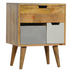 Removeable Grey and White Bedside