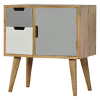 Grey and White Painted Cabinet