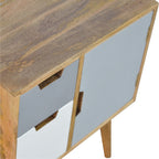 Grey and White Painted Cabinet