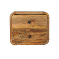 Mini Curve Oak-Tone Floating Bedside