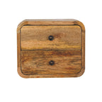 Mini Curve Oak-Tone Floating Bedside