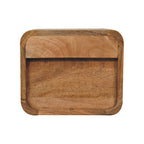 Mini Curve Oak-Tone Floating Bedside