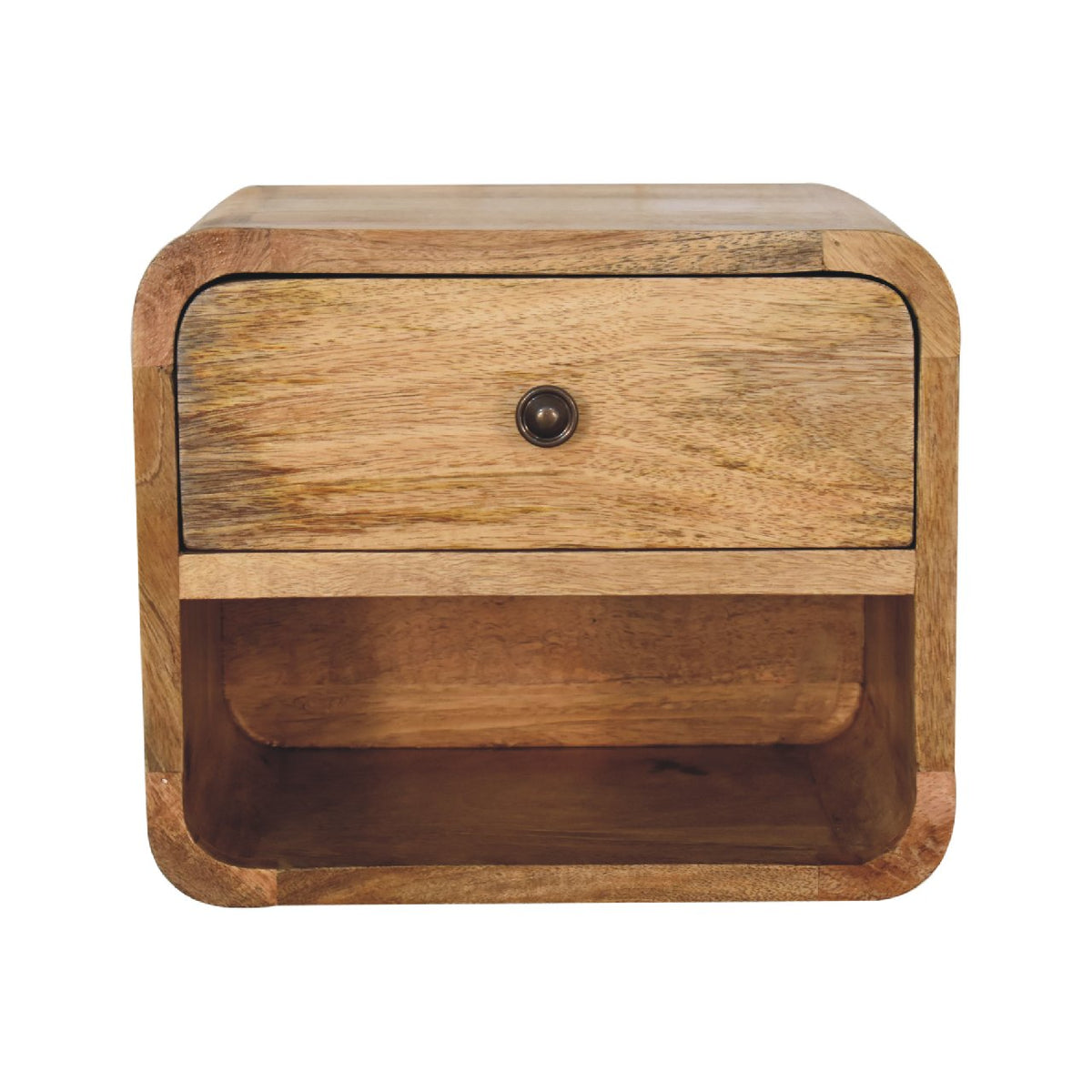 Mini Oak-ish Floating Open Bedside