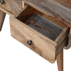 Mini Curved Oak-Tone Media Unit