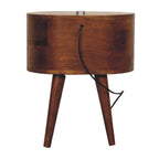 Chestnut Bedside with Reading Light
