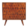 Pineapple Chestnut Carved Chest