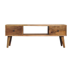 Classic Oak-Tone Coffee Table