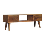 Classic Oak-Tone Coffee Table