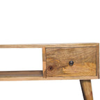 Classic Oak-Tone Coffee Table