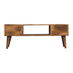 Classic Oak-Tone Coffee Table