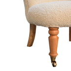 Bouclé Cream Accent Chair