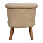 Bouclé Cream Accent Chair