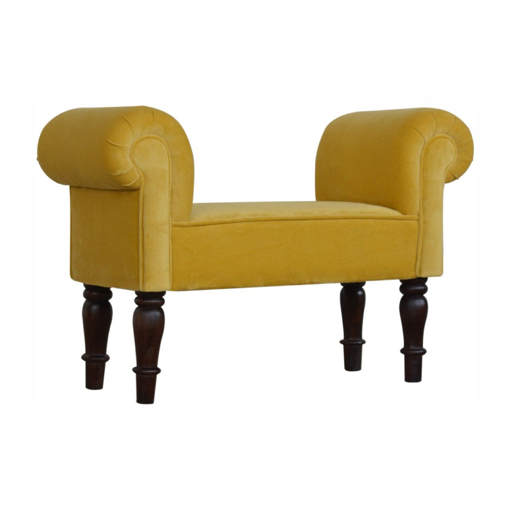 Boucle Cream Bench