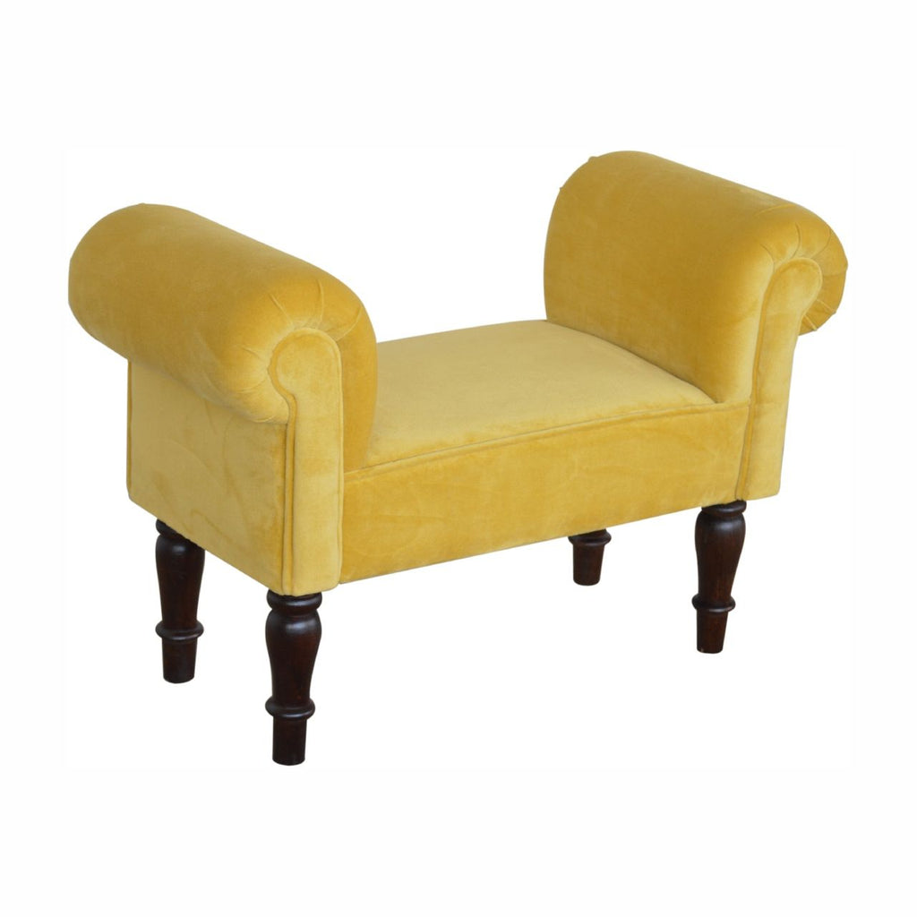 Boucle Cream Bench