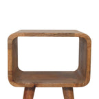 Mini Curved Open Bedside Table