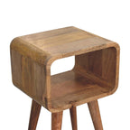 Mini Curved Open Bedside Table
