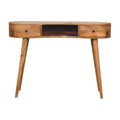 Oak-Tone Wave Writing Desk