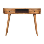 Oak-Tone Wave Writing Desk