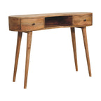 Oak-Tone Wave Writing Desk