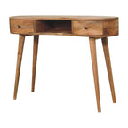 Oak-Tone Wave Writing Desk