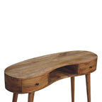 Oak-Tone Wave Writing Desk
