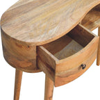 Oak-Tone Wave Writing Desk