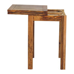 Mini Oak-Tone Butterfly Dining Table