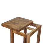 Mini Oak-Tone Butterfly Dining Table