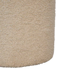 Bouclé Cream Round Footstool