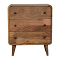 Mini Curved Oak-Tone Chest