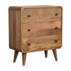 Mini Curved Oak-Tone Chest